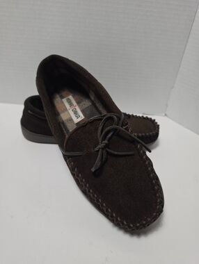 Minnetonka Mens Slippers Moccasins 10 Indoor Outdoor